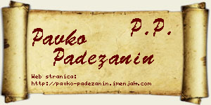 Pavko Padežanin vizit kartica